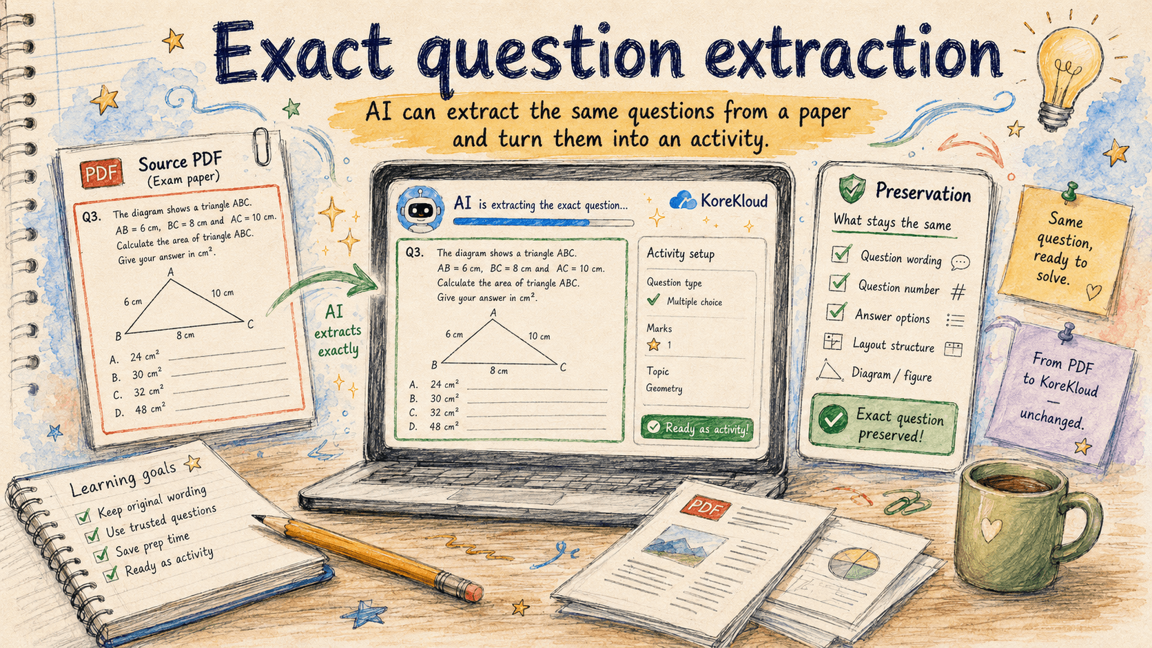 Exact question extraction feature preview