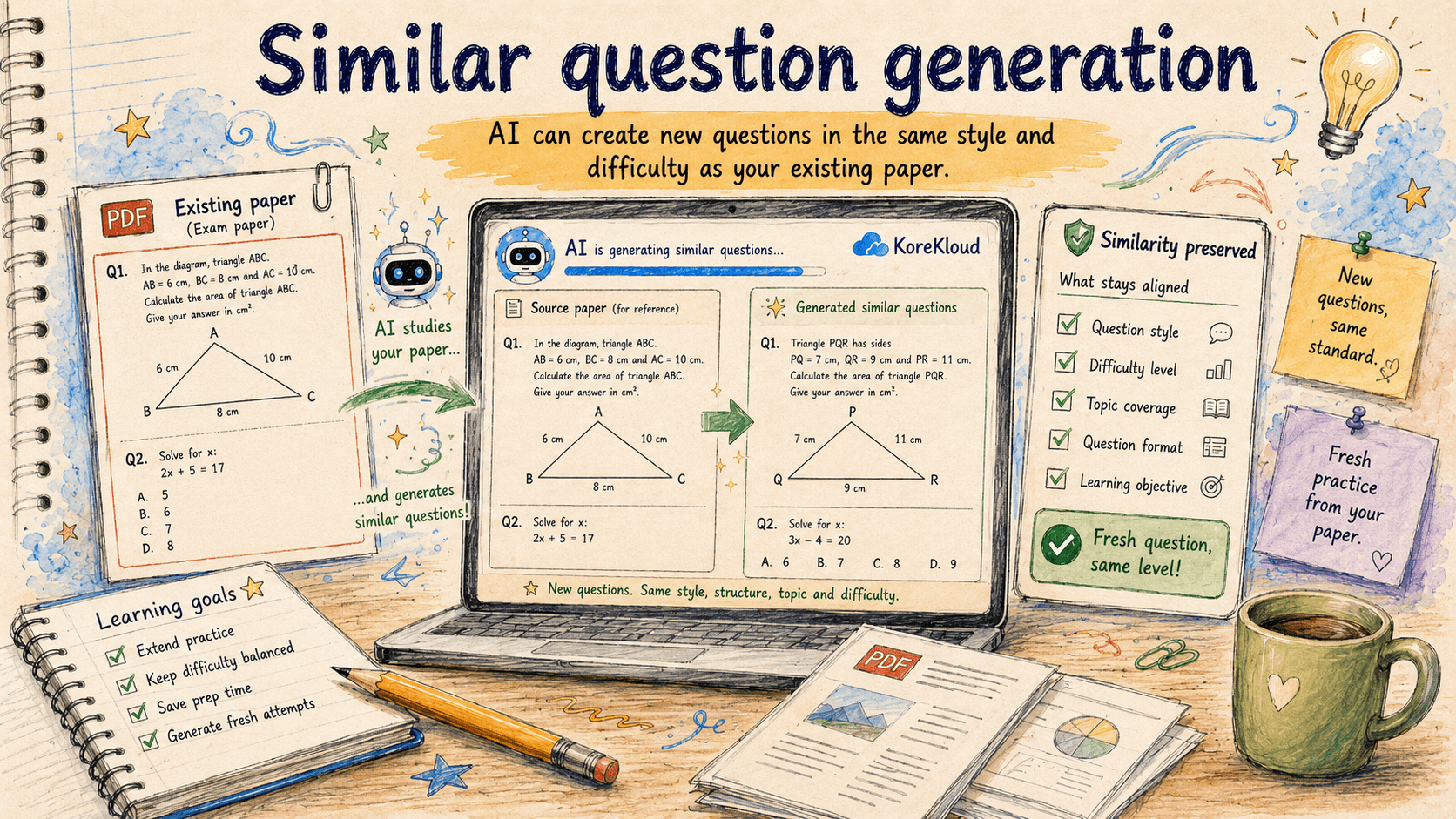 Similar question generation feature preview
